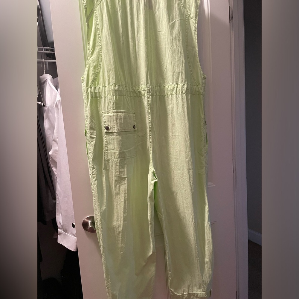 Retro Neon Green Jumpsuit with zippers NWT - Picture 5 of 5